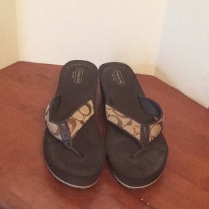 Authentic Coach sandals